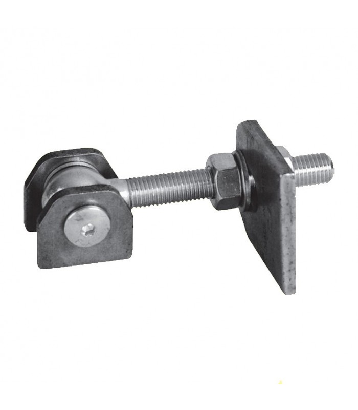 Gond charnière M16 réglable 2 dimensions à souder sur poteau et vantail