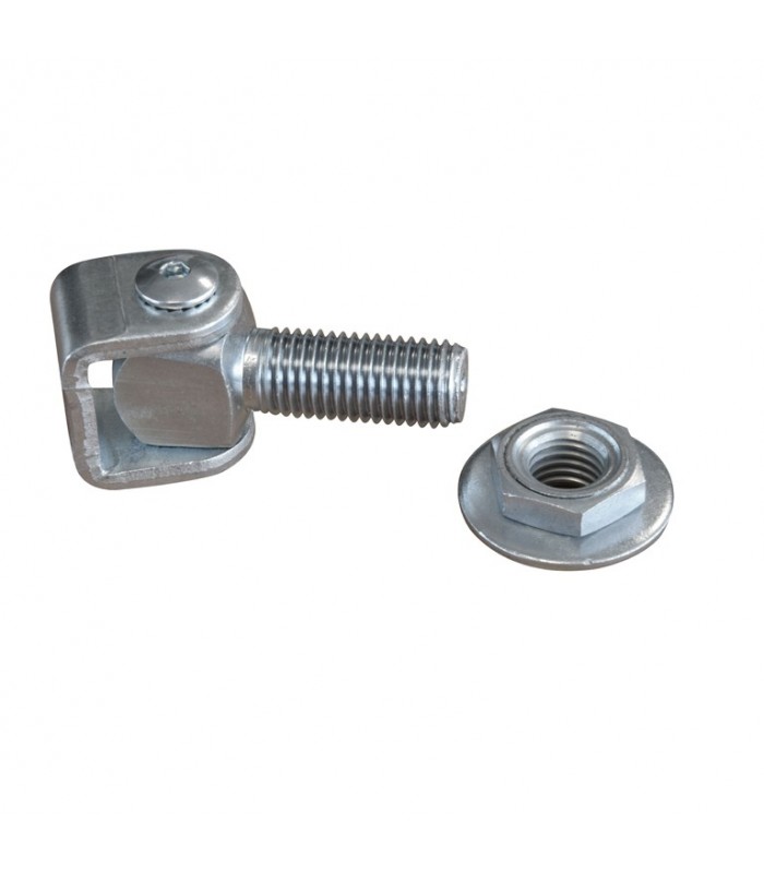 Gond charnière réglable M20 horizontal avec écrou rondelle à souder