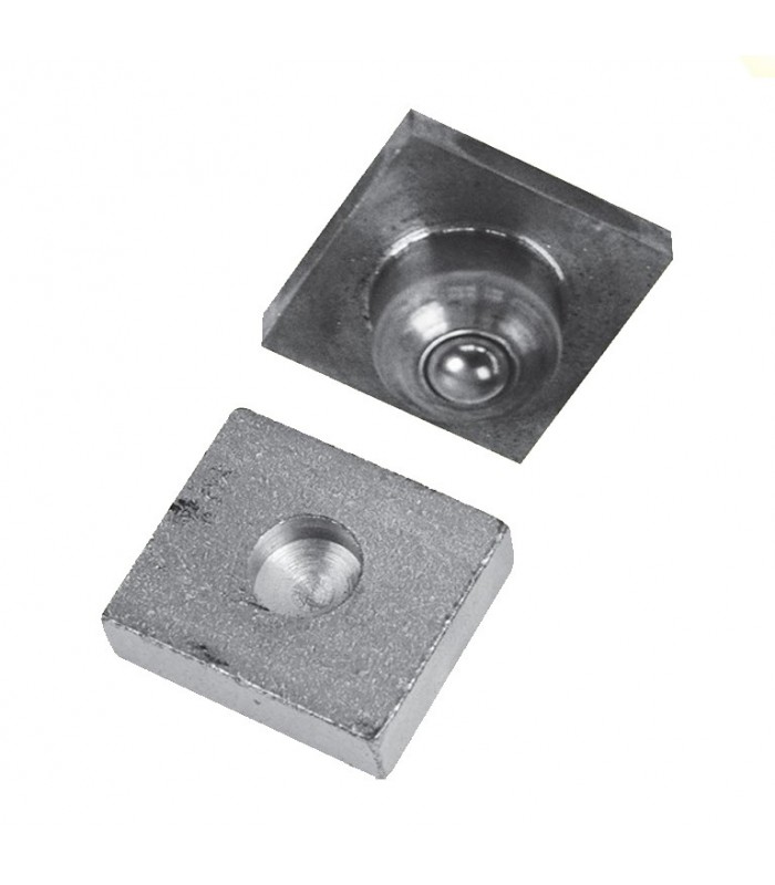 Pivot inférieur pour tube de 30x30mm à bille ou carré en acier grandes charges