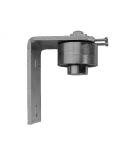 Pivot roulement haut Ø68mm 40x40mm sur équerre réglage horizontal