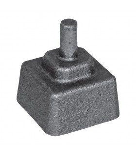 Crapaudine fonte 55x55mm axe ø12mm à sceller