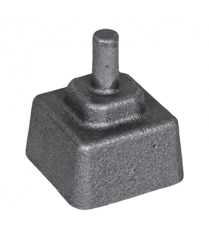 Crapaudine fonte 55x55mm axe ø12mm à sceller