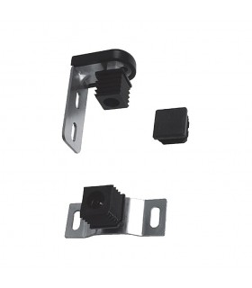 Ensemble gond-pivot tube 30x30mm avec nylon Pivot à fixer au sol