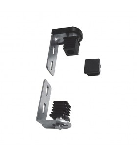 Ensemble gond-pivot tube 40x40mm avec nylon à glisser dans tube carré