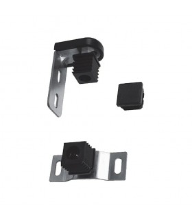 Ensemble gond-pivot tube 40x40mm avec nylon Pivot à fixer au sol