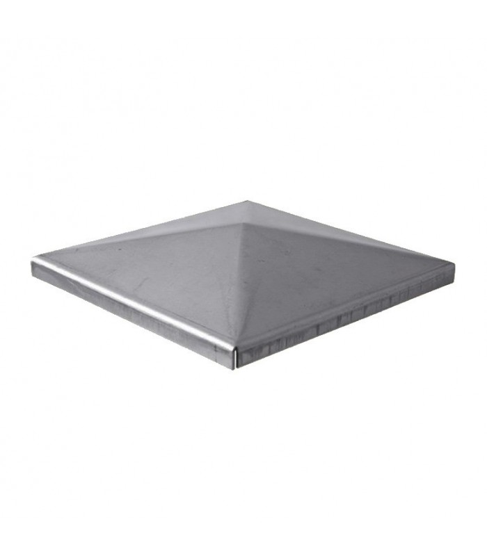 Couvre pilastre acier 150x150mm chapeau couvre poteau à souder