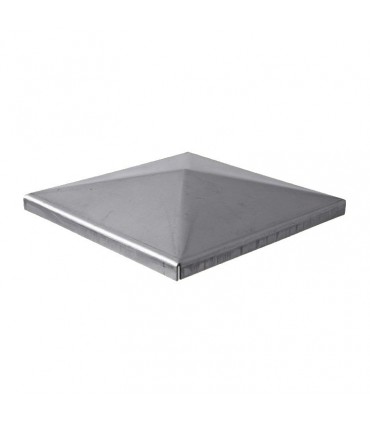 Couvre pilastre acier 150x150mm chapeau couvre poteau à souder