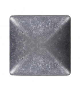 Couvre pilastre 80x80mm aluminium chapeau couvre poteau à coller