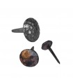 Clou martelé Ø22mm à tête ronde décorative et pointe effilée