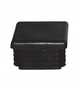 Bouchon nylon 40x40mm plein pour tube carré épaisseir entre 1 et 3 mm