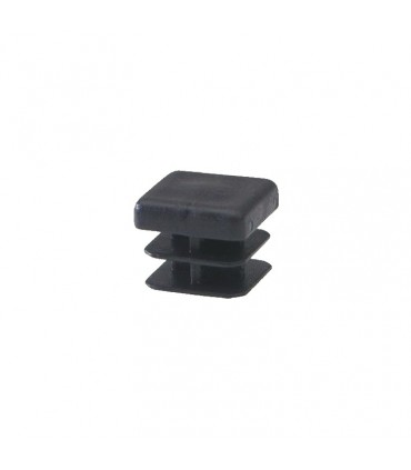 Bouchon nylon 20x20mm plein pour tube carré épaisseur 1 à 2mm