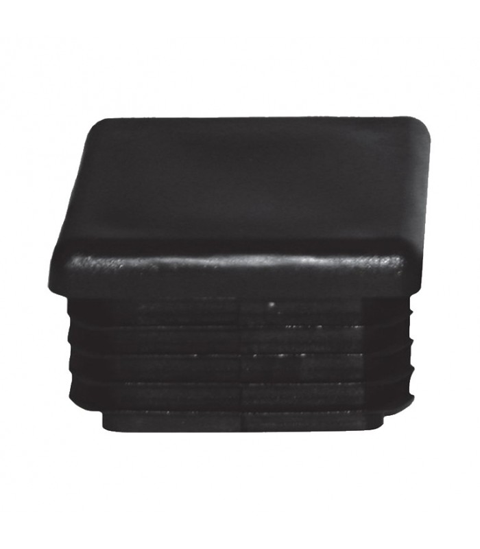 Bouchon nylon 60x60mm plein pour tube carré épaisseur 2 à 4mm