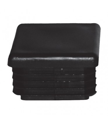 Bouchon nylon 80x80mm plein pour tube carré épaisseur 2 à 4mm