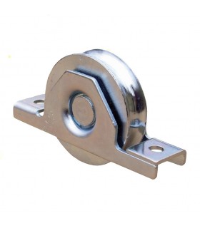 Roulette INOX à encastrer Ø100mm gorge en U pour portails coulissants