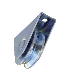 Roulette à visser Ø60mm avec gorge en V pour portails coulissants