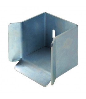 Arrêtoir avaloir pour tube de 98mm de portail coulissant acier zingué