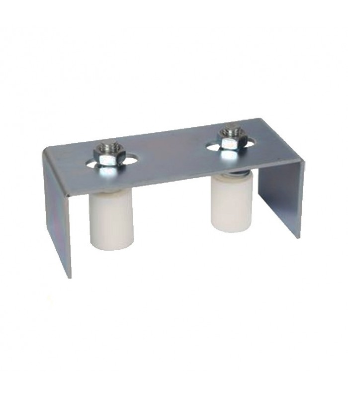 Rail de guidage 2 galets ø30mm réglable pour portails coulissants