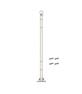 Poteau de cloture Gradius à fixer 1000mm