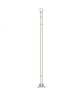 Poteau de cloture Gradius à fixer 1200mm