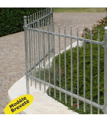 Grille de cloture CORTINA 10 prête à poser