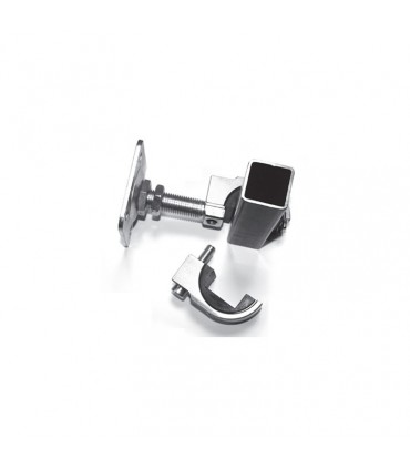 Gond réglable M22 pour tube 40x40mm sur platine à visser pour réglage horizontal