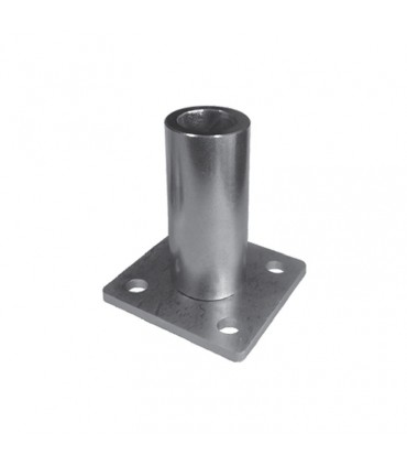 Pivot inférieur à bille tube 40x40mm à visser sur pilier