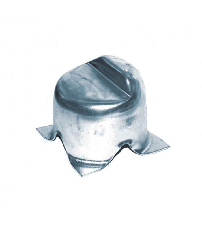 Sabot / Butée de portail cylindrique en acier à sceller