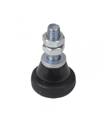 Galet de guidage Ø43x80mm axe M12 avec bandage caoutchouc pour portails