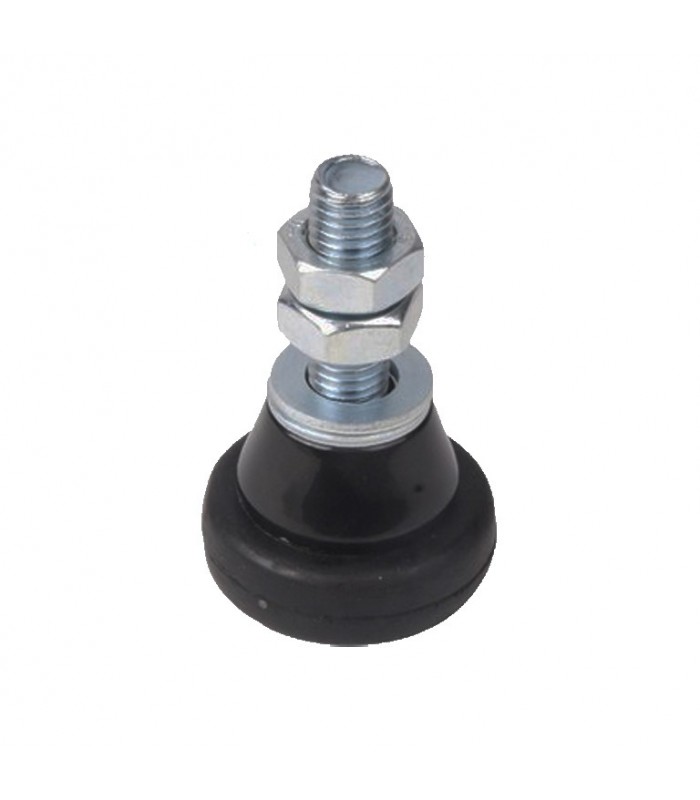 Galet de guidage Ø31x60mm axe M10 avec bandage caoutchouc pour portails coulissants