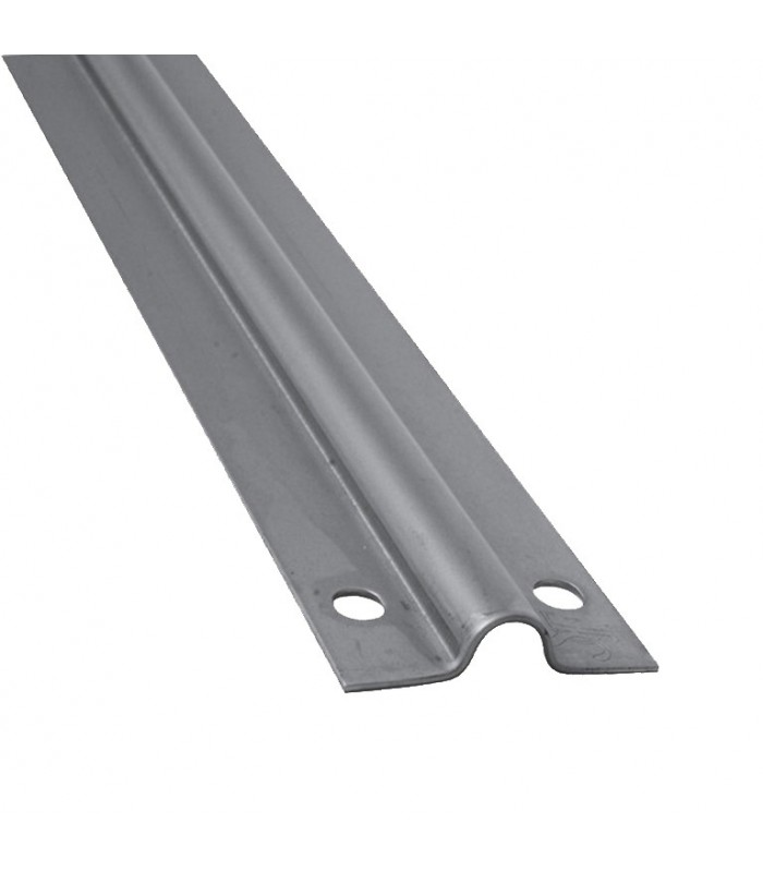 Rail à visser en forme de U INOX ø20mm longueur 3m pour portails coulissants