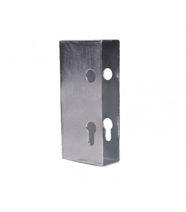 Boitier pour tube de 40x40mm pour serrure à crochet deportail coulissant