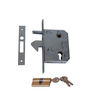 Serrure à crochet de portail coulissant pour tube 40x40 ou 50x50mm