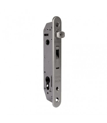 Serrure de sécurité INOX à larder pour tube de 40x40mm minimum