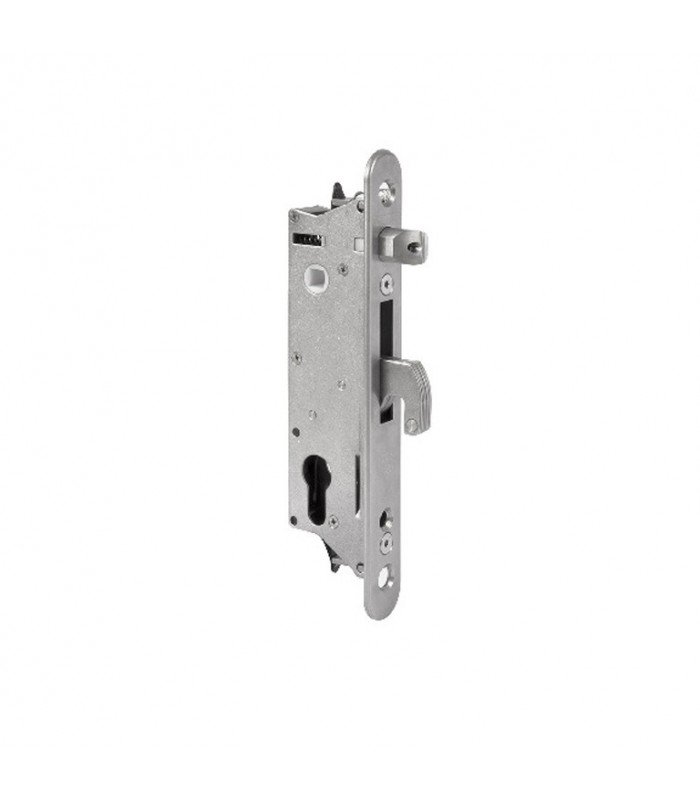 Serrure de sécurité anti-effraction inox LOCINOX à encastrer pour tube de 50x50mm