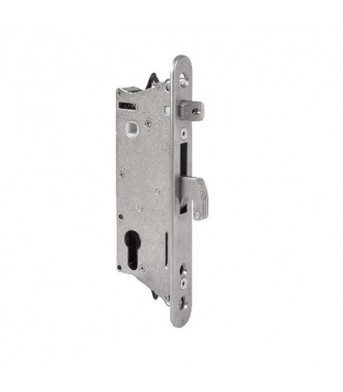 Serrure de sécurité anti-effraction inox LOCINOX à encatrer pour tube de 60x60mm