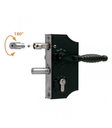 Serrure à pène INOX LAKY pour portails ouvrants mécanisme inox