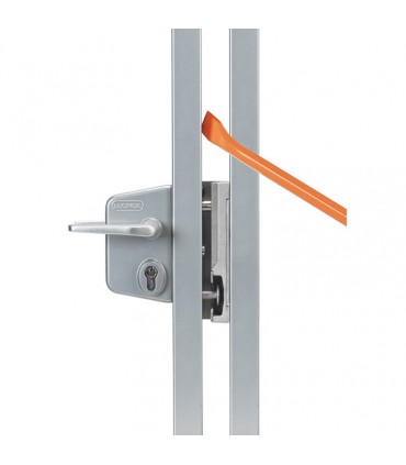 Serrure à pêne INOX pour portails ouvrants et piscines