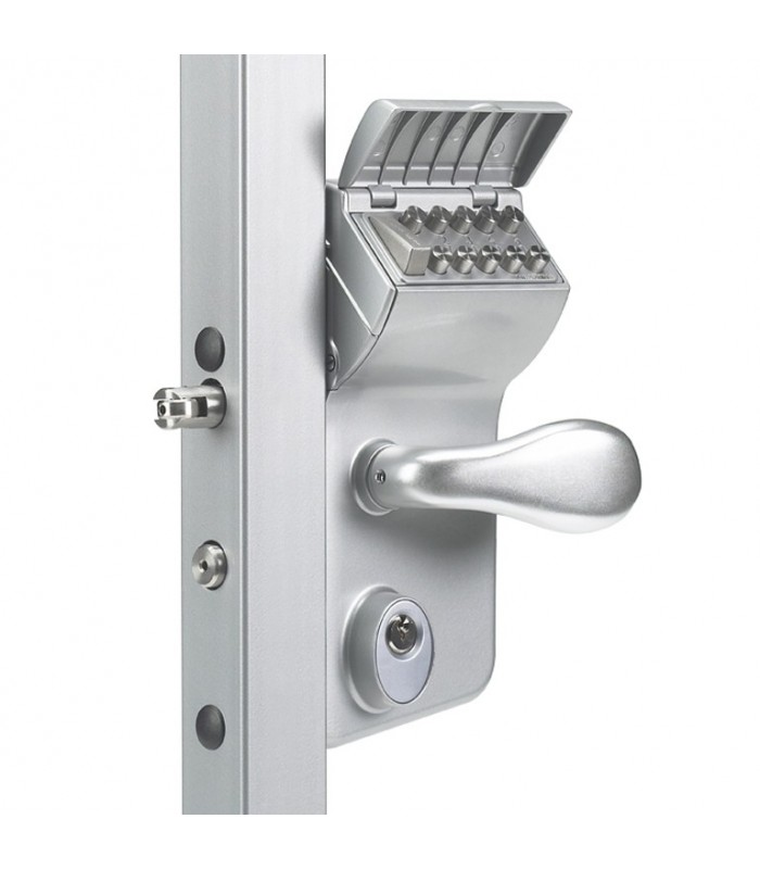 Serrure à code mécanique LMKQ mécanisme INOX pour portails à battants