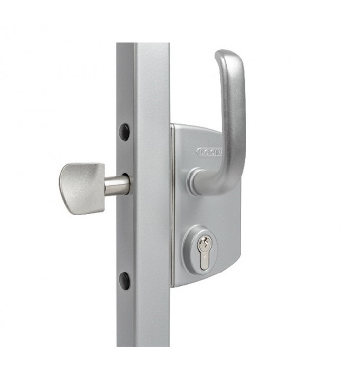 Serrure à crochet 40x40mm mécanisme inox LOCINOX LSKZ pour portails coulissants