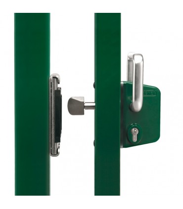 Serrure à crochet mécanisme INOX LSKZ 60x60 pour portails coulissants