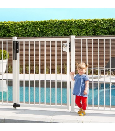 Bouton de sécurité piscine LOCINOX pour serrure de portail à battants