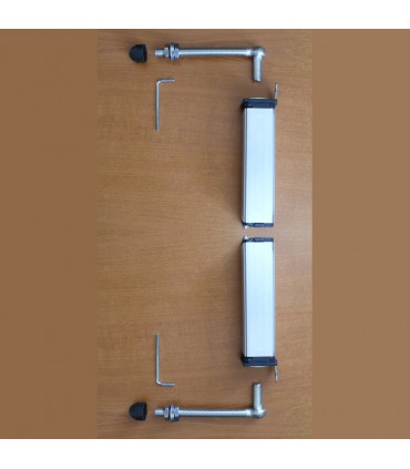 Charnière à ressort ferme-porte LOCINOX pour portillon de jardin 40x40mm