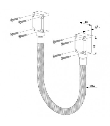 Gaine de passage DVK-HD renforcée anti-cisaillement Locinox
