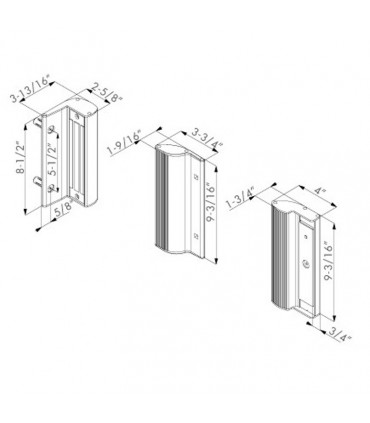 Ventouse électromagnétique LOCINOX avec poignée en applique
