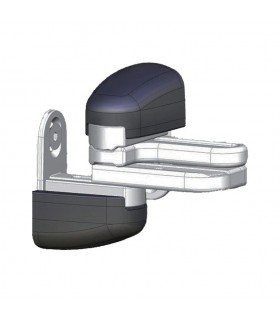 Gond modulo acier inox compensateur de pente blanc pour portails