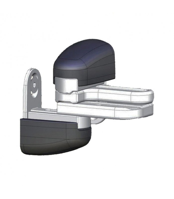 Gond modulo noir acier inox compensateur de pente pour portails