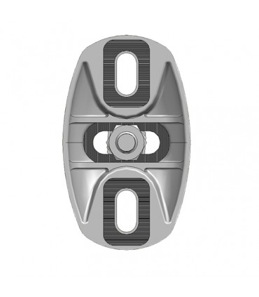 Crapaudine inox pour portail réglable deux axes