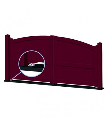 Crapaudine inox pour portail réglable deux axes