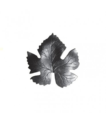 Feuille de vigne 85x85mm en acier forgé épais pour la décoration