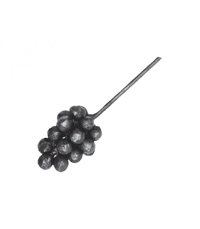 Grappe de raisin massive 76x55mm en acier pour la décoration